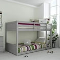 thumbnail image 4 of Hillsdale Capri Coastal Wood Twin over Twin Bunk Bed in Gray, 4 of 6