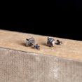 thumbnail image 5 of Pendientes punk de búho de Halloween de plata de ley 925 oso de fresa, 5 of 5