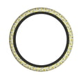 thumbnail image 2 of Elastic Steering Wheel Cover, Tropical Lemon Stretch Thickening Car Steering Wheel Cover Women Men, Steering Wheel Protector Universal 15 in, 2 of 7
