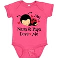 thumbnail image 3 of Inktastic Nana and Papa Love Me Baby Boys or Girls Baby Bodysuit, 3 of 5