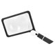 thumbnail image 1 of 5X large magnifying glass, square handheld folding magnifying glass, 48 LED warm and cold lights, suitable for the elderly to read newspapers and book, 1 of 3