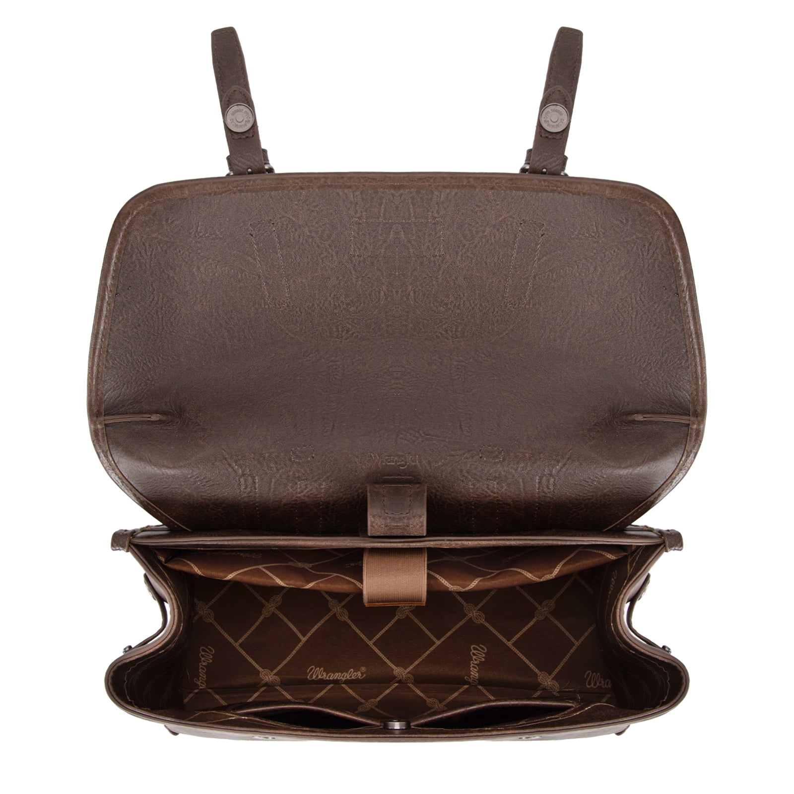 Wrangler Backpack Purse for Women Vegan Leather Fashion Anti Theft Convertible Backpack with Adjustable Strap, Coffee
