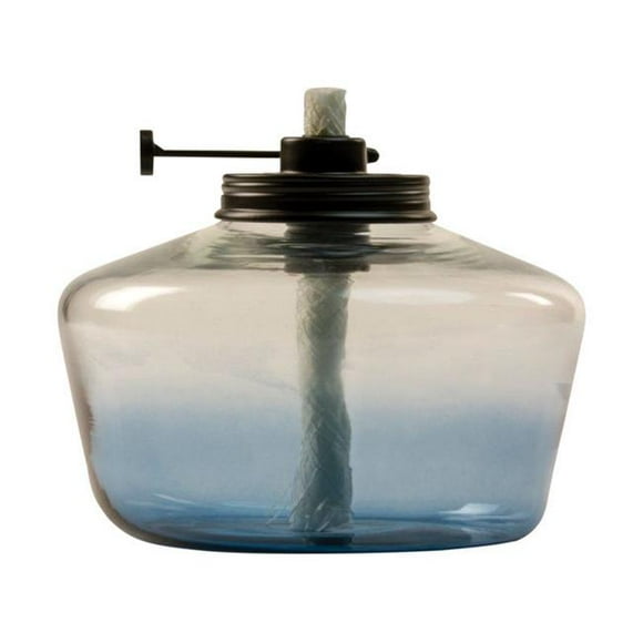 Tiki 8016502 6 in. Glass Blue Penta Ombre Votive Tabletop Torch - Pack of 6