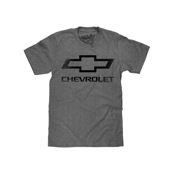 Tee Luv Chevrolet Bowtie Distressed Car Logo T-Shirt (Men's) (L)