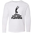 thumbnail image 3 of Inktastic Gymnastics Girl Gymnast Long Sleeve Youth T-Shirt, 3 of 5