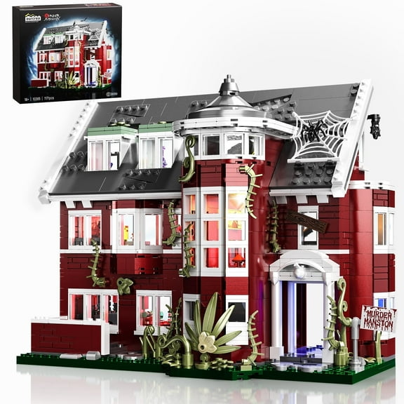 Rosenheim Mansion Building Block Sets Horror Story Architecture Model House Gifts for Tv Show Fans