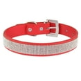 thumbnail image 3 of 2 pcs Chien Collier Collier pour Animaux de Compagnie Brillant multi Rangée Diamant Bonbon Chat Collier pour Chien (1,5 * 30CM, Rouge et Vert), 3 of 5