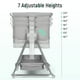 thumbnail image 4 of Cowiewie - Moisés para bebé, al lado de la cama para bebé, fácil de plegar, con cesta de almacenamiento y ruedas para reducir la fatiga de la mamá (gris oscuro) 2023 nuevo, 4 of 5