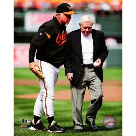 Buck Showalter & Earl Weaver after Weaver threw out the 1st Pitch at Camden Yards Opening Day 2011 Photo (Best Food At Camden Yards)