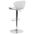 thumbnail image 4 of Home Square Vinyl Upholstery Bar Stool in White Finish - Set of 3, 4 of 5