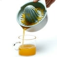 thumbnail image 4 of Neinkie Mini Citrus Juicer,Lemon Squeezer,Citrus Orange Squeezer Manual Hand Juicer Lime Press Anti-Slip Lid Rotation Reamer with Strainer and Container, 4 of 7