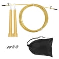 thumbnail image 1 of Unique Bargains Speed Jump Rope Adjustable Speed Skipping Rope with Storage Bag and Spare Parts Gold Tone, 1 of 6