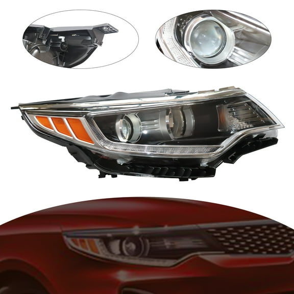 For Kia Optima 2016 2017 2018 Halogen LED Headlight Assembly Passenger RH Light