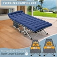 thumbnail image 5 of NAIZEA Oversized Folding Bed Cot with Mattress,Folding Camping Cot with Carry Bag, 78"L*32"W*18"H,Support 900lbs,Portable Rollaway Guest Sleeping Cot, 5 of 8