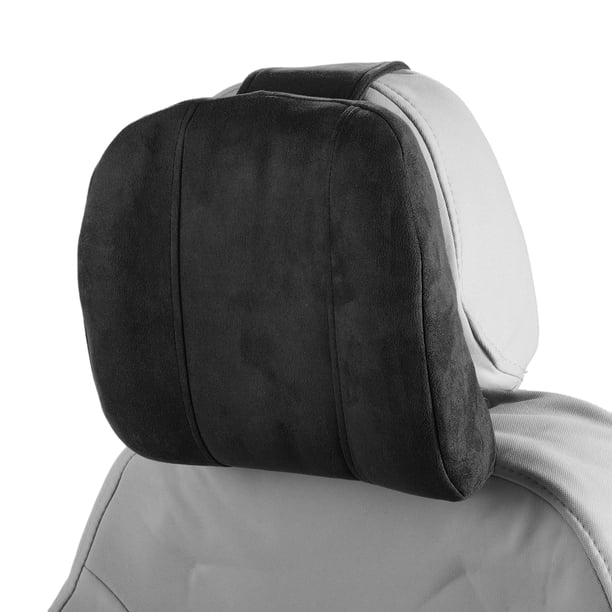 Almohada para Cabeza de Automóvil Unique Bargains Almohada Ergonómica Cómoda para el Cuello Soporte para el Cuello Poliéster, Espuma de Memoria Ancho Ajustable Negro 2 Pcs para Conducir Viajar