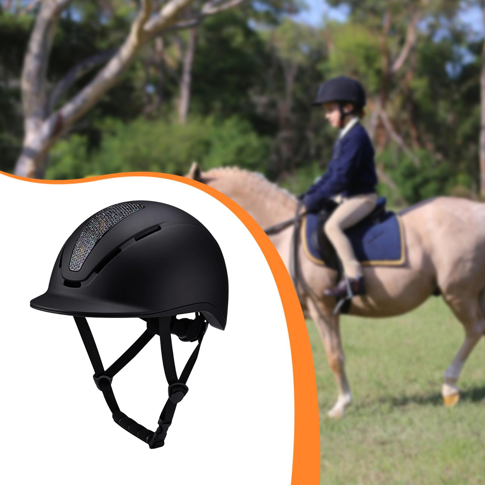 Equestrian Helmet Head Gear Cycling Helmet Adjustable Design PC EPS Material Suitable for Horseback Riders and Cyclists