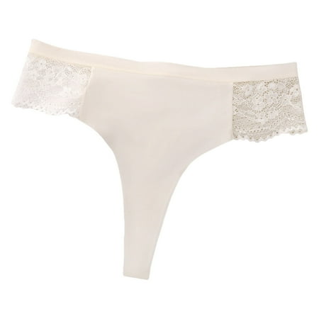 Icvfdpl Panties For Women Lace Cotton Seamless Ice Silk Comfortable Skin-Friendly Womens Underwear Briefs White Xl