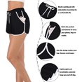 thumbnail image 4 of MNCEKFOD Women's Plus Shorts Tennis Skirt Running Drawstring Elastic Wasit Workout Shorts With Liner Pockets Sport Yoga Joggers Short Pants XXXXL, 4 of 4