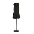 thumbnail image 2 of Eclipse 15-ft Oval Dual Market Umbrella - Black - Polyester Canopy, 2 of 15