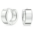 thumbnail image 6 of LeCalla 925 Sterling Silver Reversible Small Huggies Hoop Earrings Jewelry for Women and Teen 11MM, 6 of 9