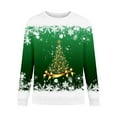 thumbnail image 4 of Chandails d'Automne d'Hiver Grande Taille pour Femmes Chandails de Noël pour Femmes Arbre de Noël Suéter Navideño Mujer Mignon Col Rond Chandails à Capuchon Amusants, 4 of 4
