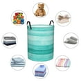 thumbnail image 6 of Daiia teal Turquoise Laundry Hamper With Handles Large Storage Basket/Toy Organizer/Dirty Clothes Collapsible Waterproof For College Dorms, Bedroom,Bathroom, 6 of 8