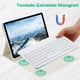 thumbnail image 5 of Funda con Teclado para Pad 10.2'' 7a 8a 9a /Air 3rd Gen/Pro 10.5", Inalámbrico Bluetooth Recargable, Keyboard Desmontable Magnético blanco, 5 of 7