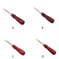 thumbnail image 3 of Ruiboury Biseauteur de Bord Pratique Outil à Main Résistant à l'Usure Trancheuse de Bord Polyvalente Outils de Coupe Antidérapants Sacs à Main Type Maison 4, 3 of 6