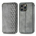 thumbnail image 4 of Mantto Designed for iPhone 16 Pro Case, Retro PU Leather Wallet Phone Case with Credit Card Holder Protective Shockproof Magnetic Kickstand Flip Cover for iPhone 16 Pro, Gray, 4 of 5