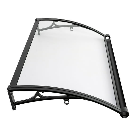 Wildnix Front Door Canopy with High Load-Bearing Capacity, Efficient Drainage, Easy Installation, Modern Curved Design, Rust-Resistant Aluminum Alloy Bracket