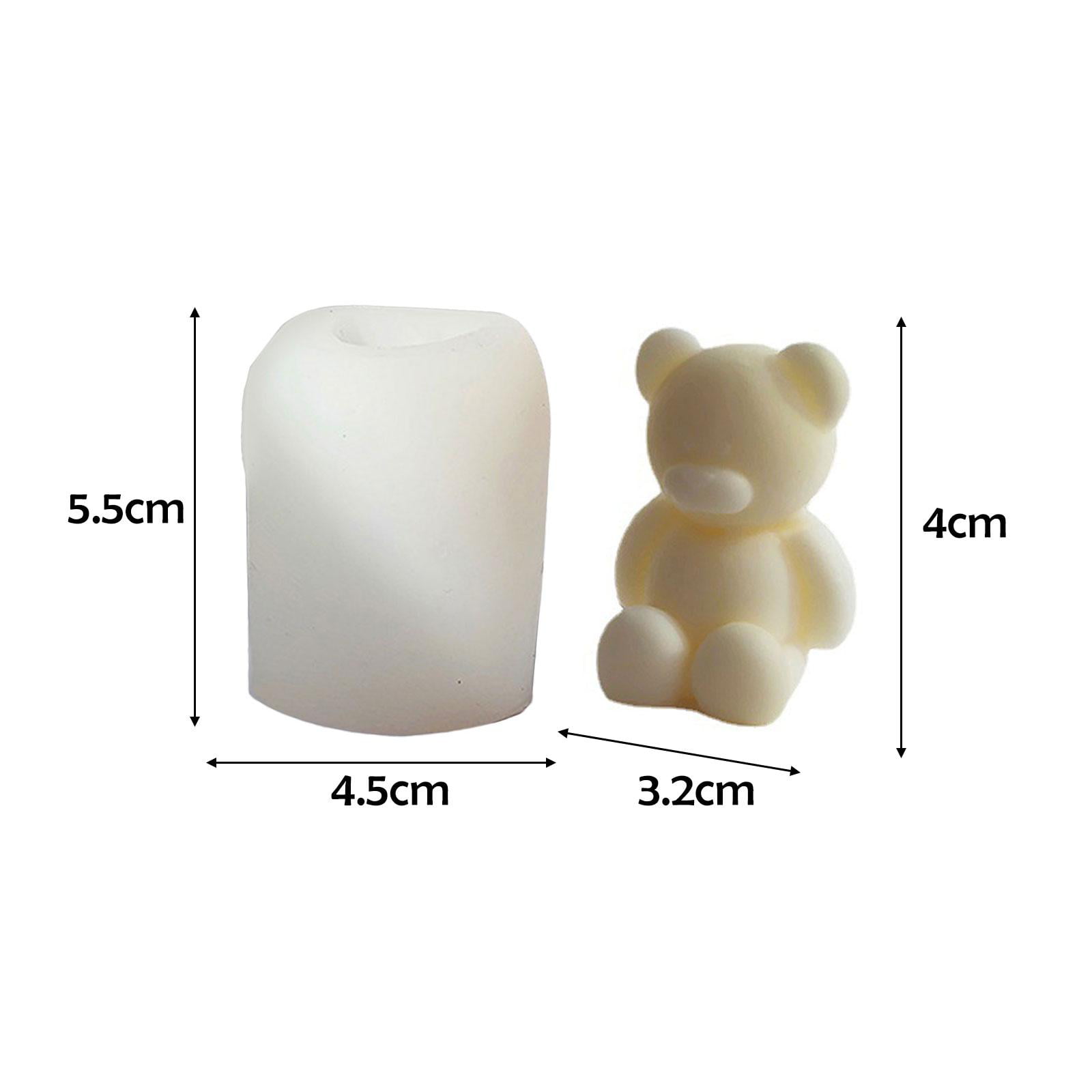 3D DIY Bear Candle Mould Cute Animal Candle Aromatherapy Silicone MoU5 H8S8  