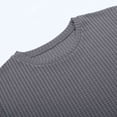 thumbnail image 6 of ibiyuan Mens Shirts Casual Work Out Shirts Mens Crewneck Short Sleeve Cozy Solid Color Pullover Tees Summer Gym Tops, 6 of 7