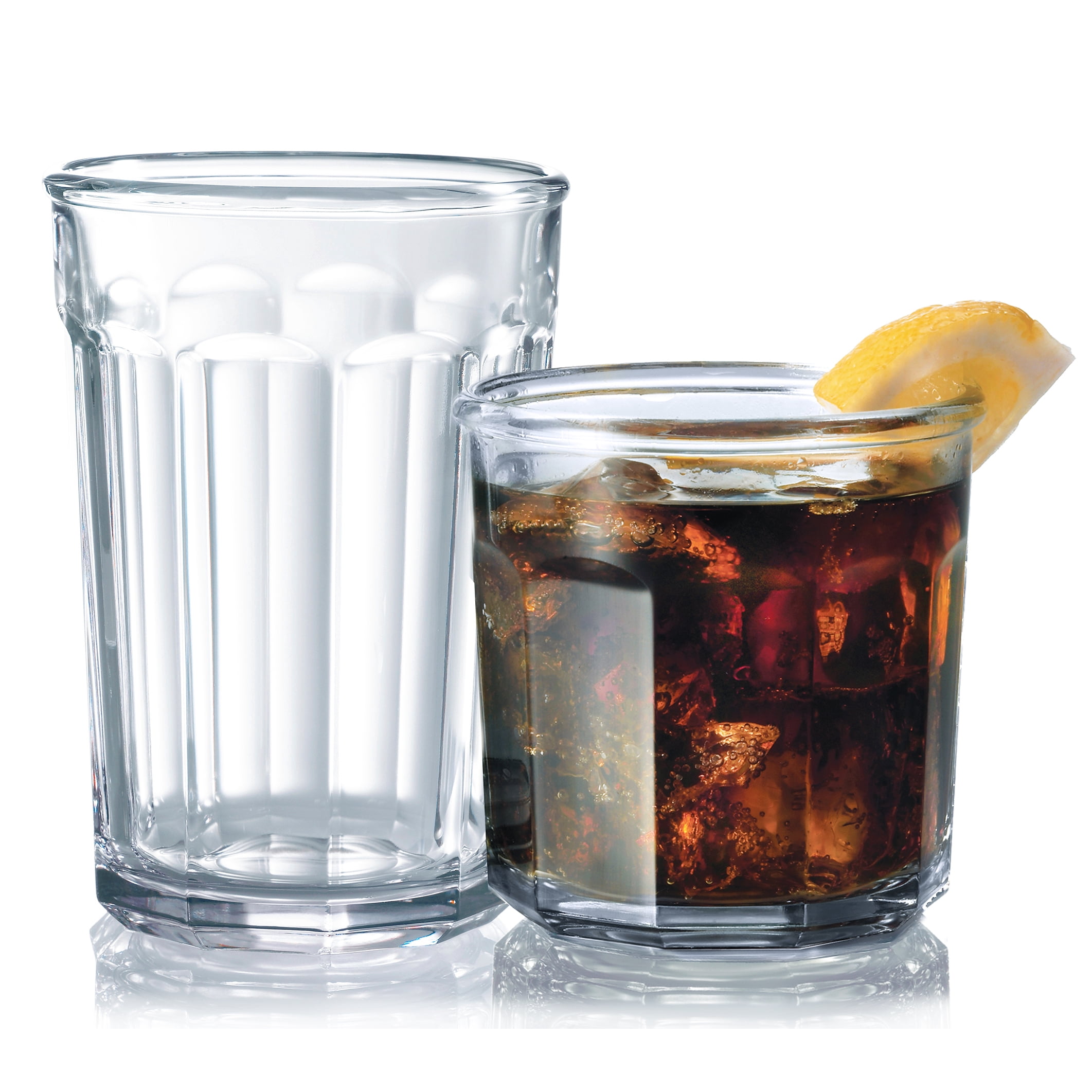 Luminarc 16 PC Clear Working Glass Drinkware Set
