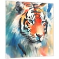 thumbnail image 2 of "Regal Strength II" Tiger Frameless Free Floating Reverse Printed Tempered Art Glass Wall Art, 2 of 9