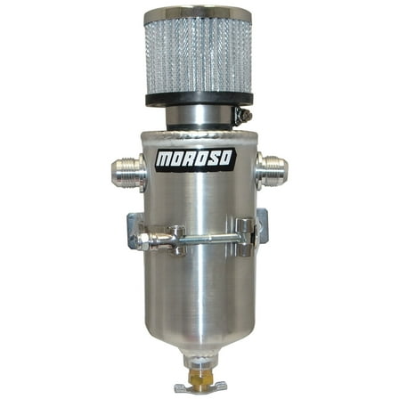 Moroso 85468 Engine Oil Breather Tank and Catch Can w/ 10An Male Fittings