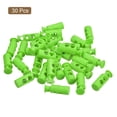 thumbnail image 3 of Unique Bargains 30Pack 4mm Cord Lock Plastic Double Hole Spring Toggle Stoppers, Green, 3 of 5