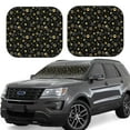 thumbnail image 1 of Fotbe Gold Dog Paw 2-Piece Car Windshield Sun Shade | Sun Blocker for Car Windshield | Foldable Automotive Interior Accessories for Sun Protection-Medium, 1 of 6