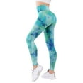 thumbnail image 4 of CONZONE Womens Yoga Leggings High Waist Leggings for Women Lightweight Stretch Tie Dye Gym Workout Yoga Pants Compression Tights, 4 of 5