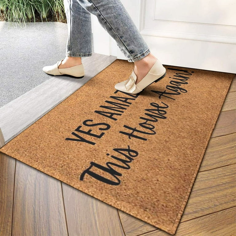 Funny Happy Camper Tan Outdoor Welcome Doormat Novelty Floor Rug Front Door Mat Funny Happy Camper Tan Outdoor Welcome Doormat Novelty Floor Rug Front Door Mat