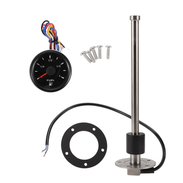 Kit de unidad de envío de combustible y medidor Unique Bargains de 10.51" Unidad de envío de combustible marino de metal 1 juego 0-190 Ohm