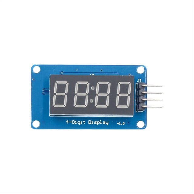 Módulo de Pantalla LED TM1637 de 4 Bits para , Tubo de Reloj de Ánodo Rojo de 7 Segmentos de 0,36 Pulgadas y Placa Controladora de 4 Series