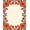 Orange, Pattern 2, variant on ODIKA 2x3 Machine Washable Non-Slip Area Rug, Sunset Decorative Blanket Featuring Artistic Heritage High Traffic Rug, Red, 718963