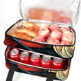 thumbnail image 5 of Fish Double-Layered Insulated Lunch Bag with Two Compartments - Large Capacity Lunch Bags for Hand Carry - 7.1x11.4x16.1 Inches, 5 of 6