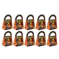 MOPOOR Halloween Candy Bags,Halloween Paper Bags Trick Or Halloween Sweet Goodie Bags Halloween Cookie Boxes Halloween Party Gift Bags, for Snack Sacks Candy, Popcorn, Gifts, Cookies