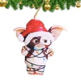 thumbnail image 2 of Lindos calcetines de acrílico con forma de sombrero de Papá Noel de Gremlins en 2D, artilugio de perro Gremlins, dragón volador colgante, colgantes para árbol de Navidad, regalo de Navidad, 2 of 5