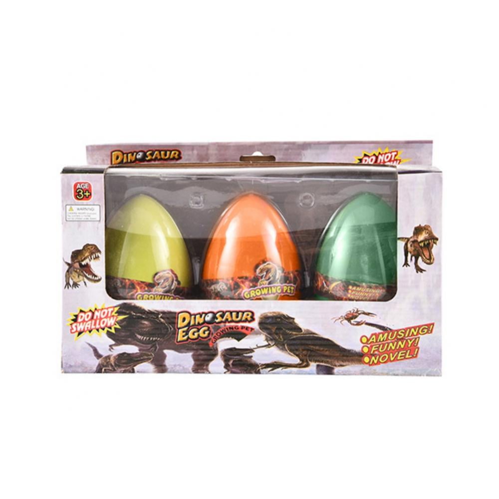 3PCS/SET Magic Dinosaur Eggs Hatching Dino Growing  Kids Toys Gifts Cute Childre 