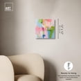 thumbnail image 2 of Dynamic Brushwork Canvas Modern Colorful Print by Art Remedy, Gallery Wrapped, 12" x 12", 2 of 8