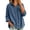 AC03-Blue, variant on Women'S Shacket Jackets Long Sleeve Oversized Corduroy Collared Button Down Shirts Lightweight Fall Blouses Tops With Pocket Khaki L