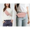 thumbnail image 2 of UTO Fanny Packs for Women Nylon Waterproof Waist Bag Purse Fashion Crossbody Belt Bag for Traveling(Pink), 2 of 7