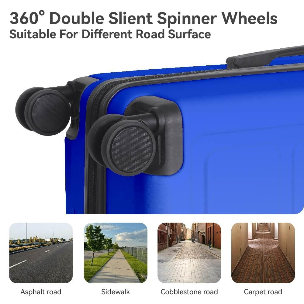 3pcs ABS Hardshell 20''24''28'' Luggage Sets, Lightweight Suitcase Sets, Spinner Wheels Trunks